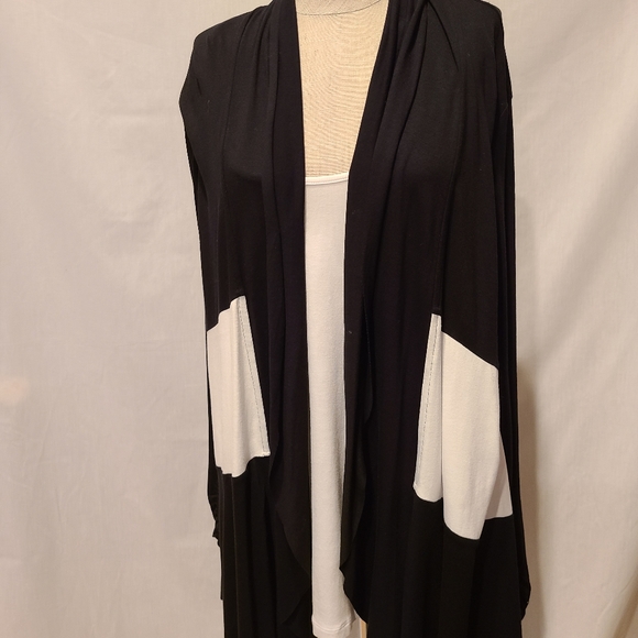 cardigan with attached top